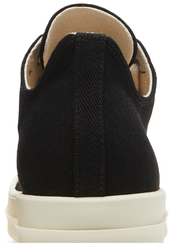 Rick Owens Wmns DRKSHDW Strobe Cotton Denim Low Black Milk