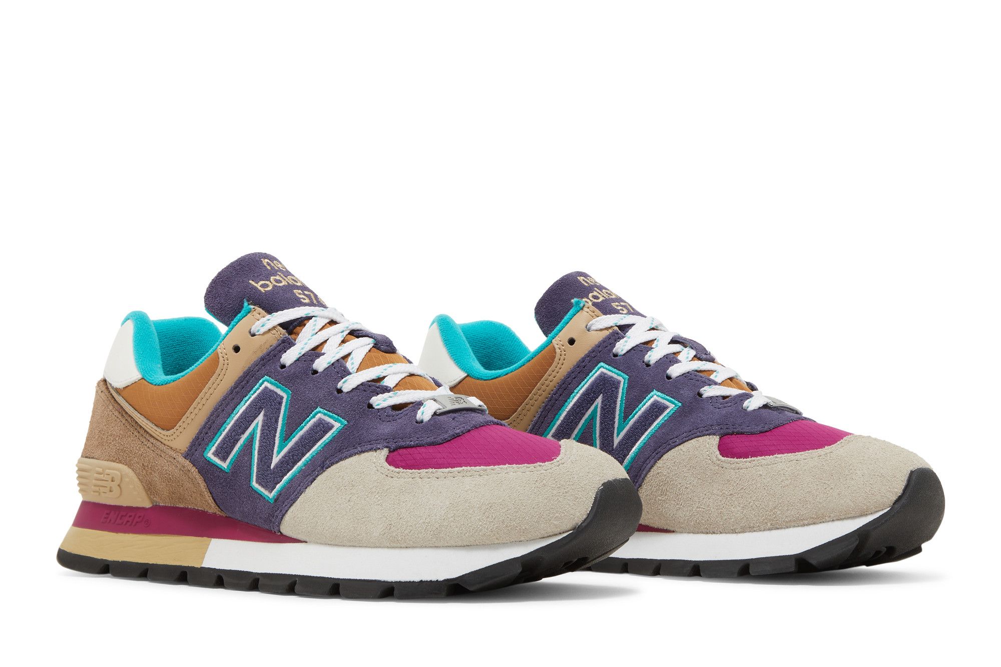 スニーカー New Balance 574 Rugged Brown Navy New Balance 574 Rugged Brown Navy Men's - ML574DWP - US
