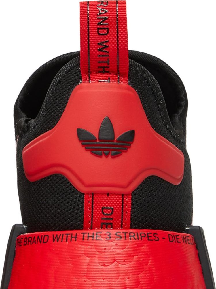 NMD R1 Black Vivid Red