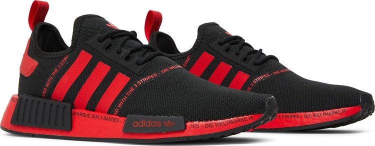 NMD R1 Black Vivid Red