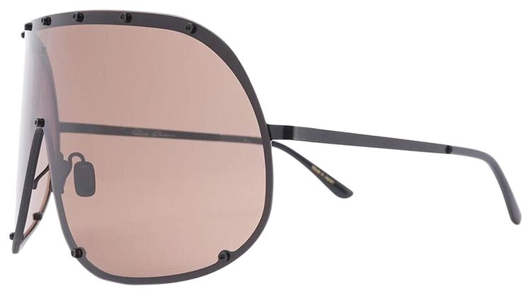 Rick Owens Shield Sunglasses BlackBrown
