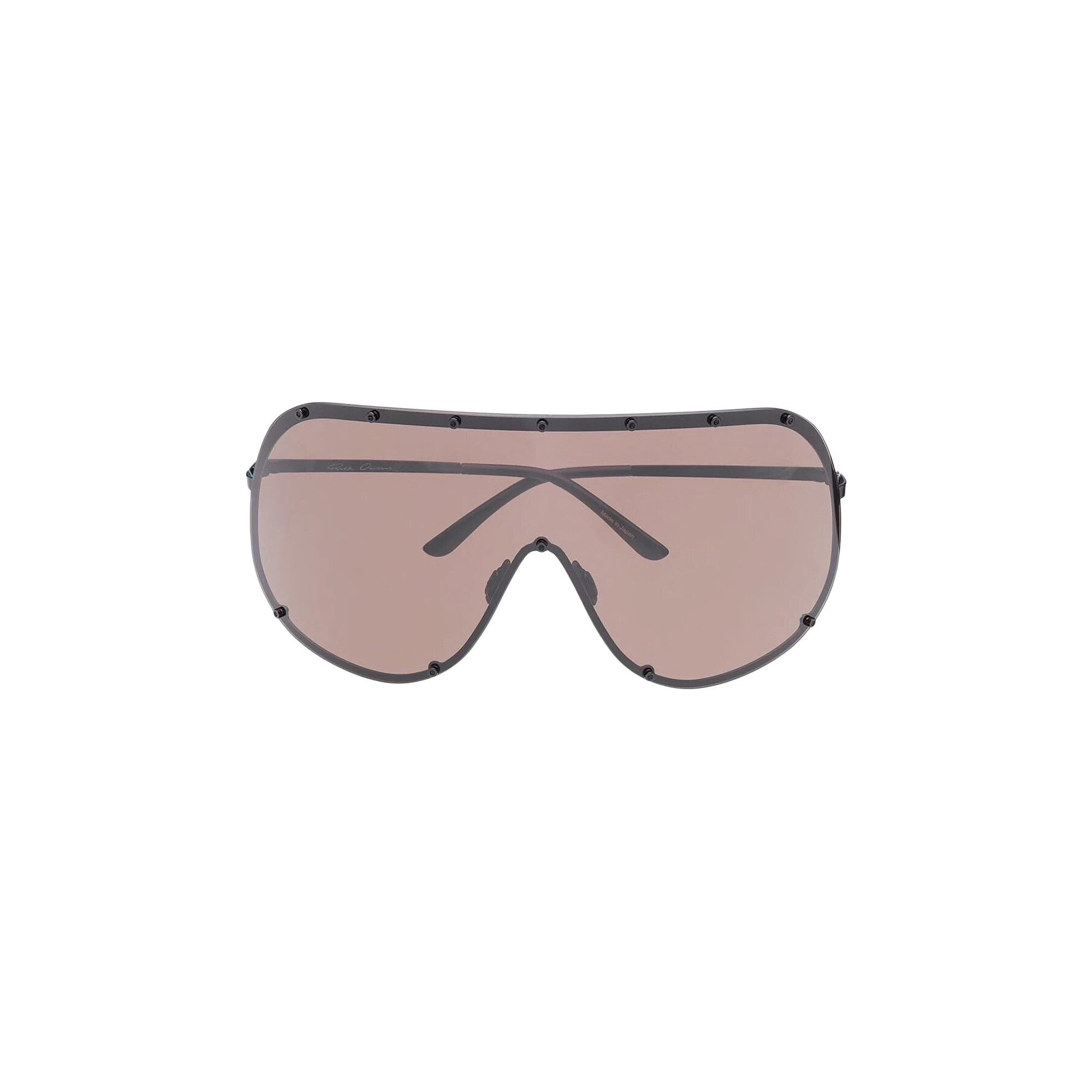 rick owens サングラス Buy Rick Owens Shield Sunglasses 'Black/Brown' - RA20S0594 GBLKBR