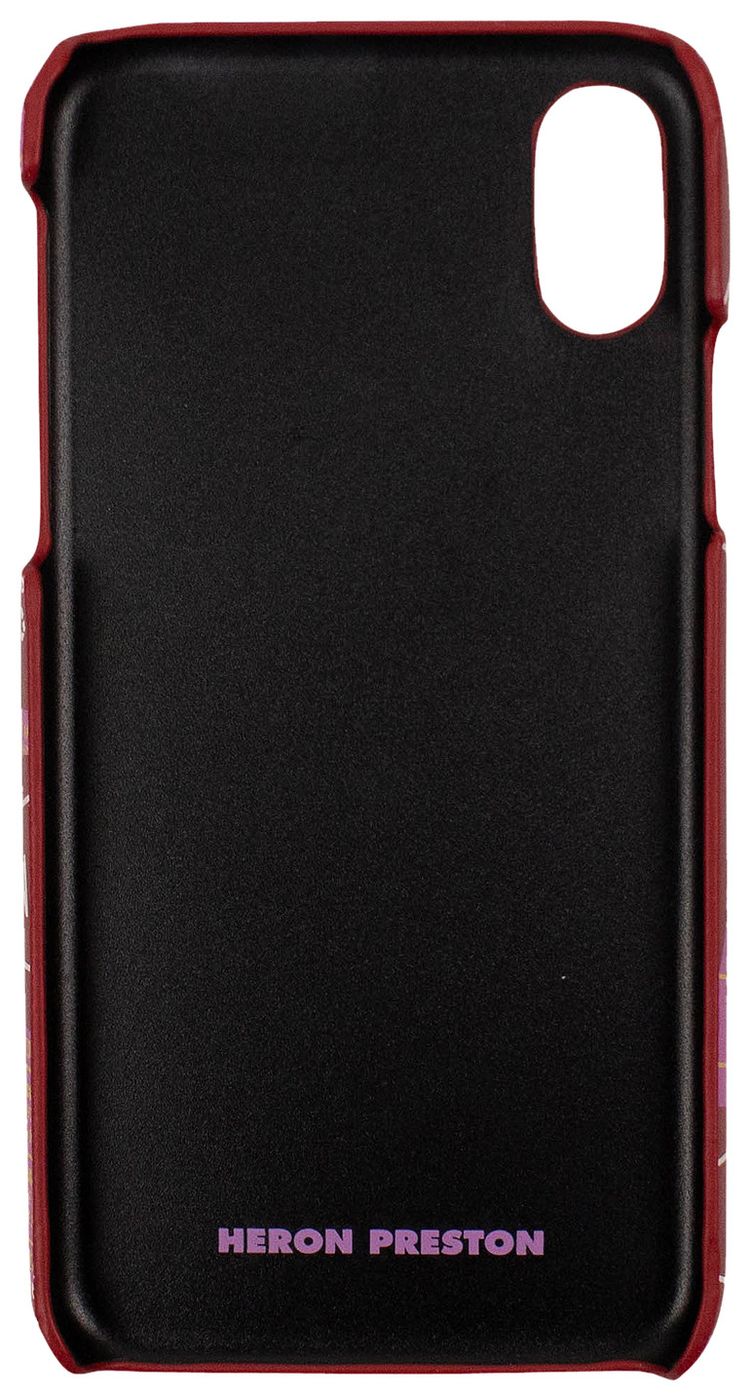 Heron Preston Logo Tape Design iPhone X Phone Case Red