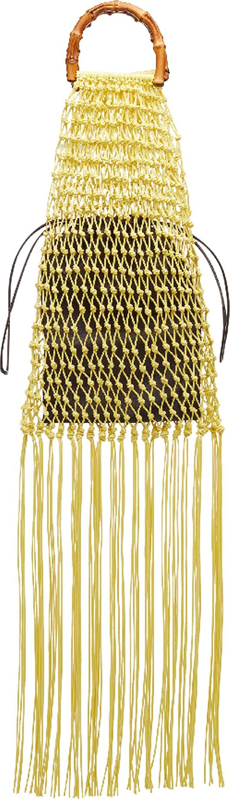 Jil Sander Knotted Bamboo Bag 'Medium Yellow'