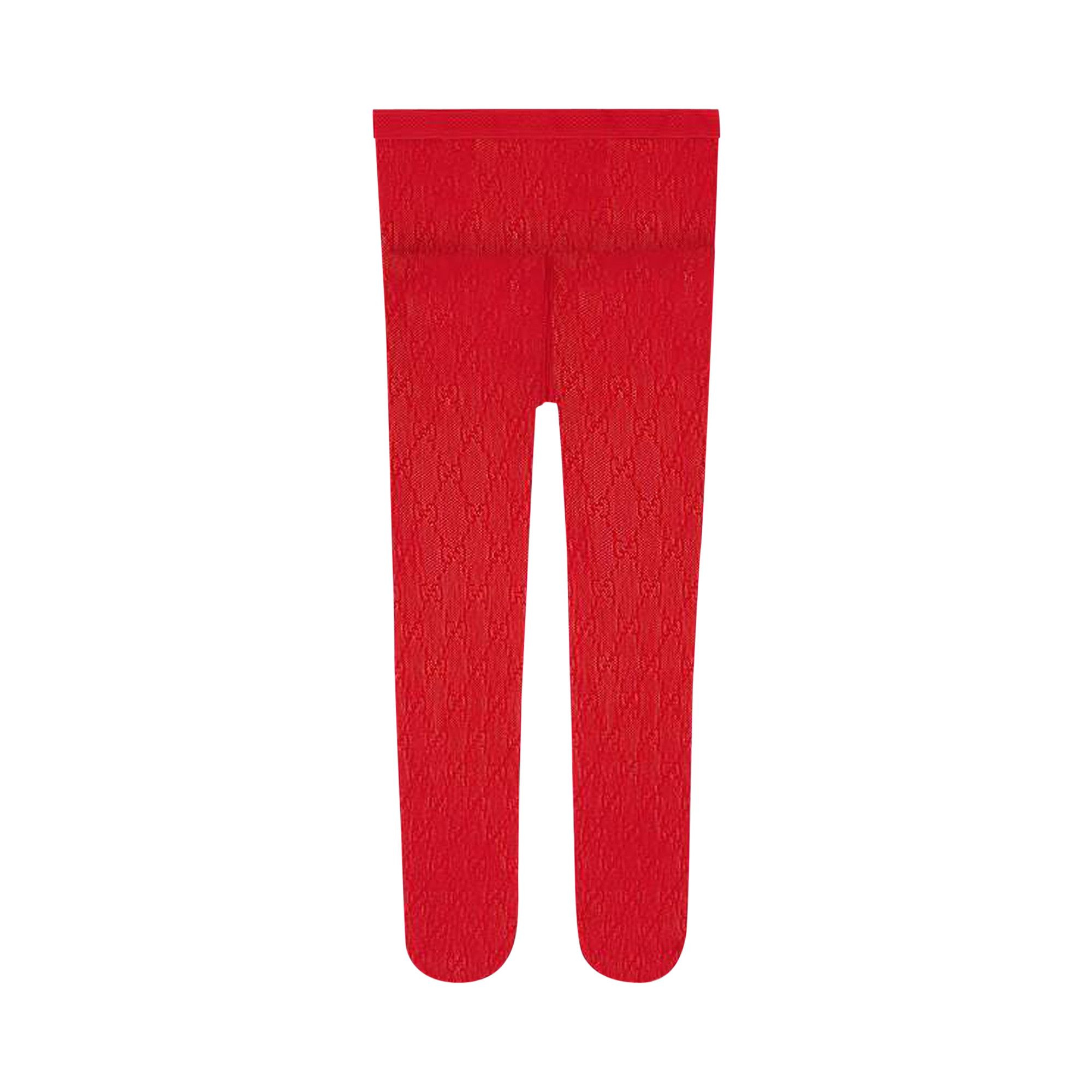 Buy Gucci Interlocking G tights Red 465727 3G245 6500 GOAT AU