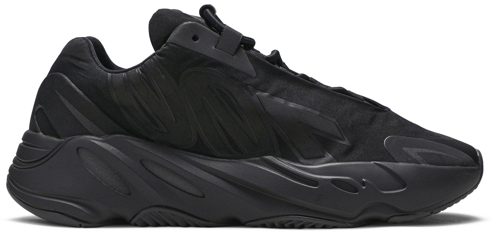 yeezy 700 mnvn triple black on feet