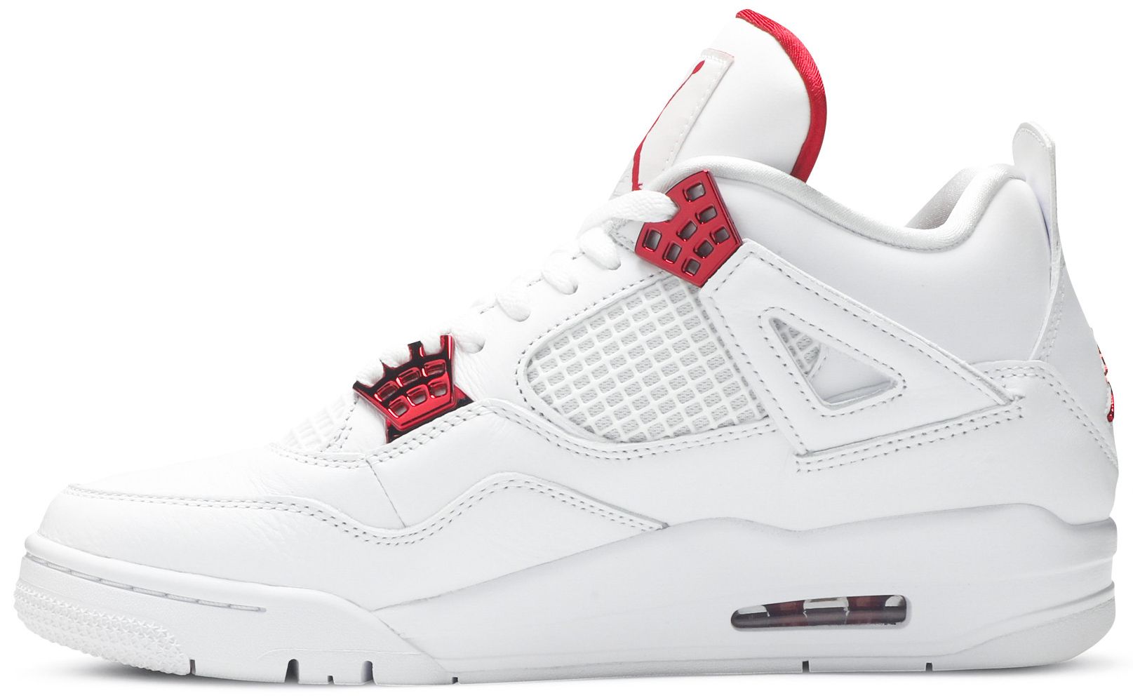 retro jordan 4 red and white
