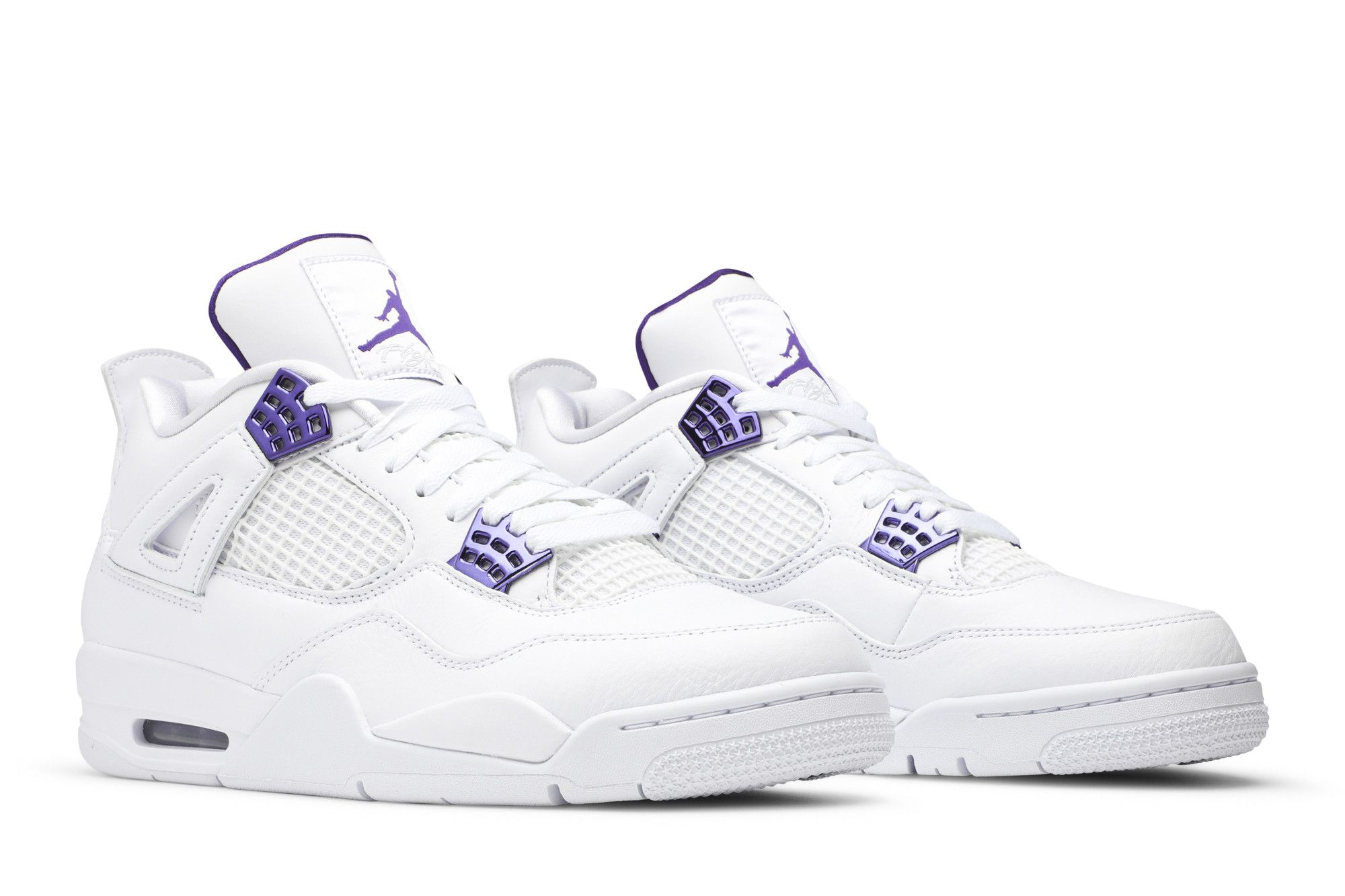 Jordan 4 black court purple sales