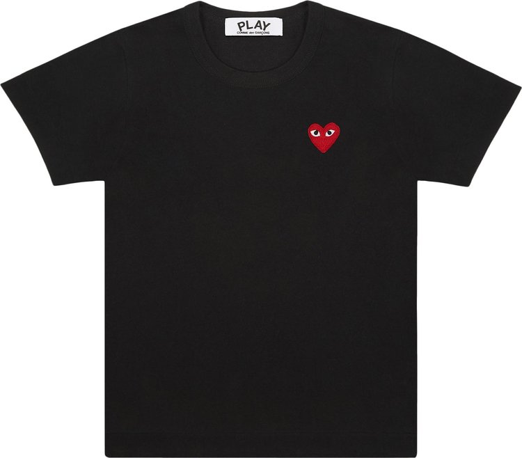 Buy Comme des Garçons PLAY Heart T-Shirt 'Black' - AZ T107 051 1 | GOAT