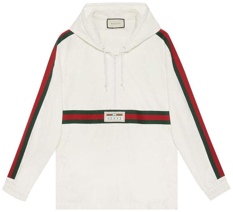 Gucci Canvas Windbreaker With Label White
