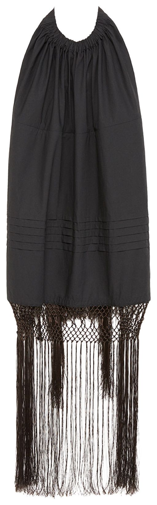 Loewe Backless Fringe Top BlackBrown