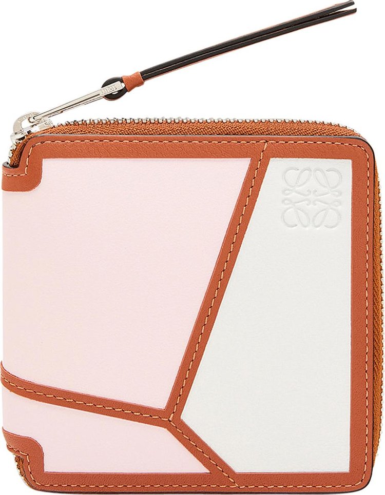 Loewe Puzzle Square Zip Wallet 'Icy Pink'