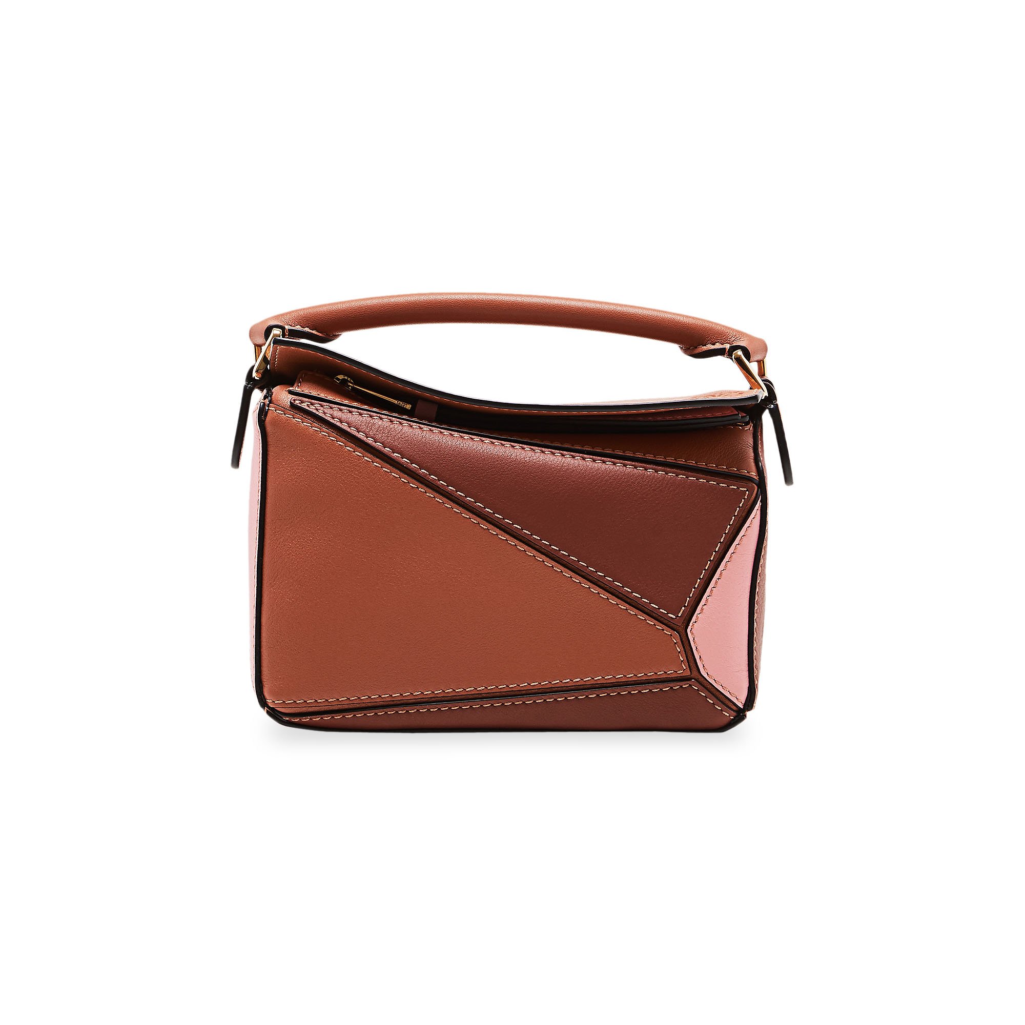 Buy Loewe Puzzle Mini Bag 'Tan/Medium Pink' - 322 30OU95 2562 | GOAT