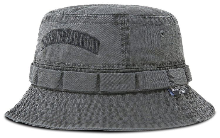 thisisneverthat Overdyed Jungle Bucket Hat Charcoal