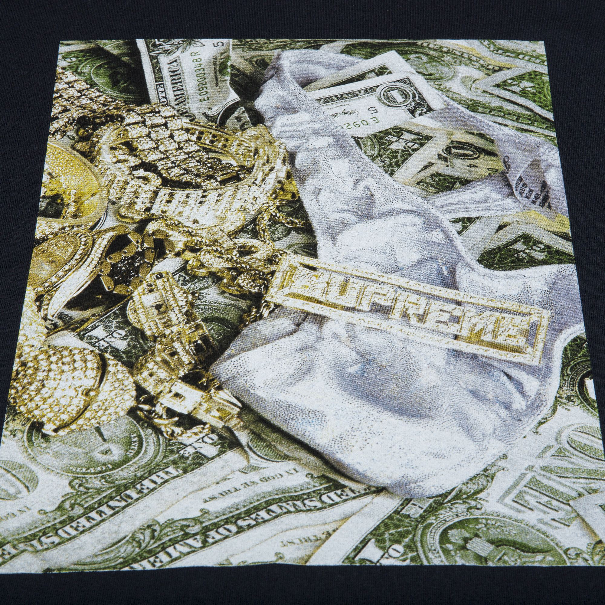 Supreme bling tee navy best sale