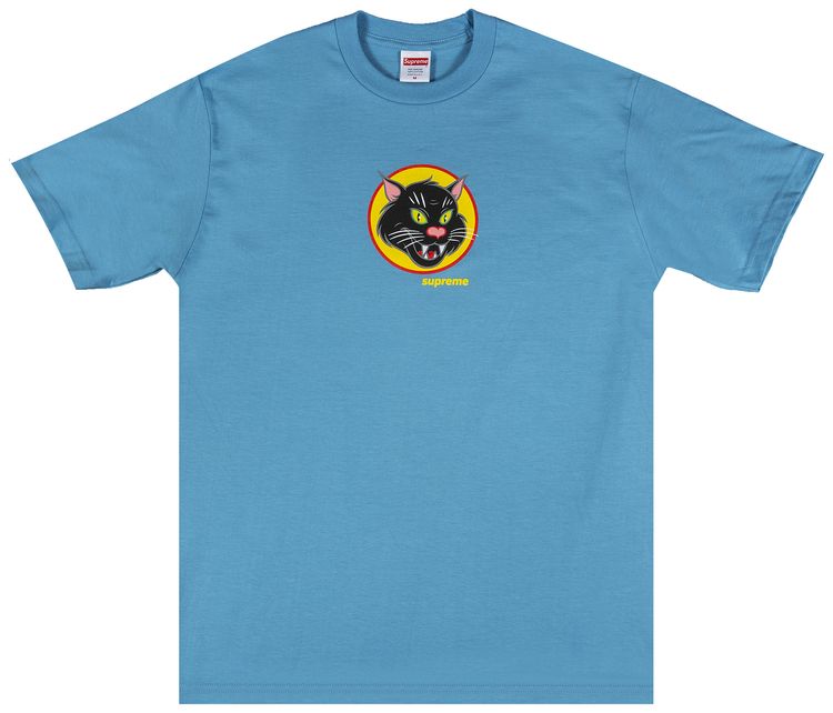 Supreme Black Cat Tee Light Slate