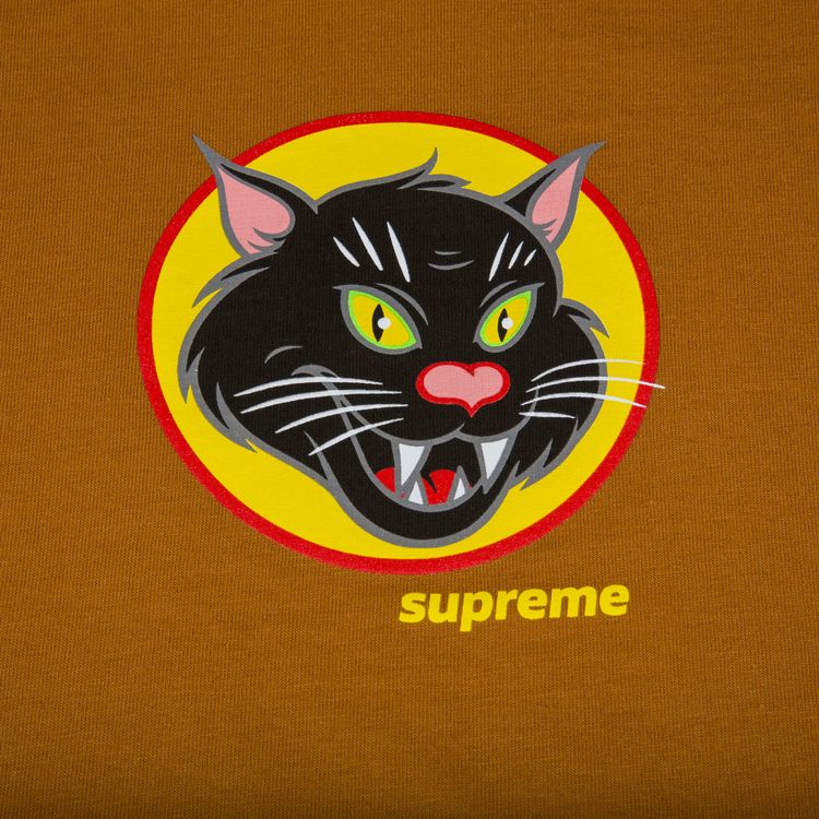 Supreme Black Cat Tee Burnt Orange