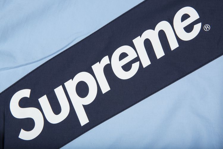 Supreme Paneled Track Jacket Light Blue