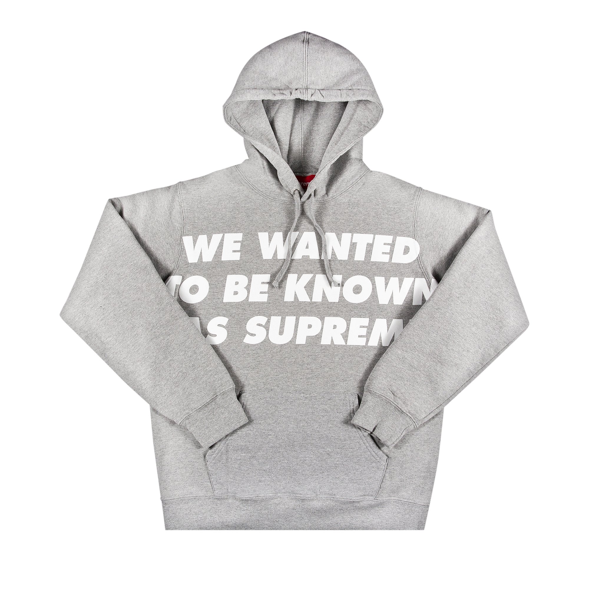 Buy Supreme Known As Hooded Sweatshirt 'Heather Grey' - SS20SW41