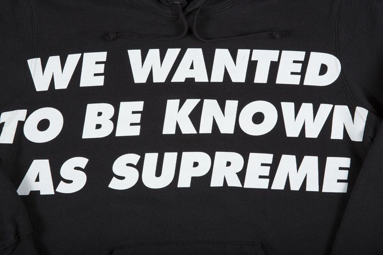 Supreme Known As Hooded Sweatshirt Black