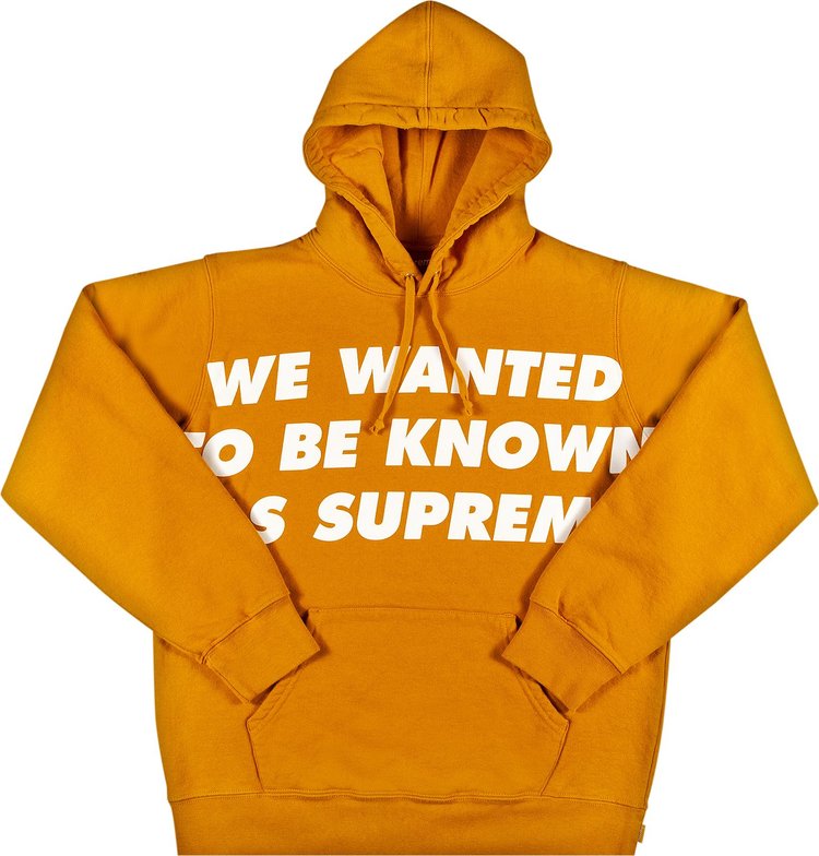Supreme Known As Hooded Sweatshirt 'Gold'