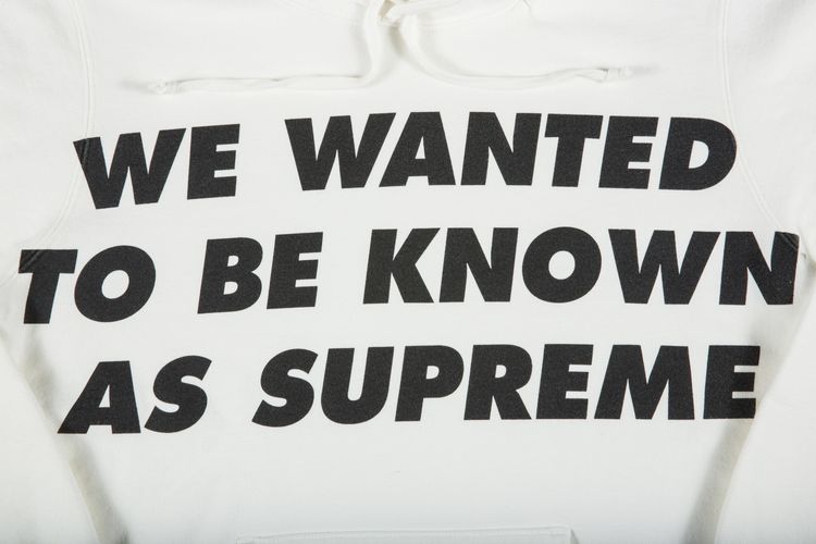 Supreme Known As Hooded Sweatshirt White