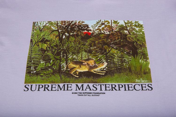 Supreme Masterpieces Tee Light Purple