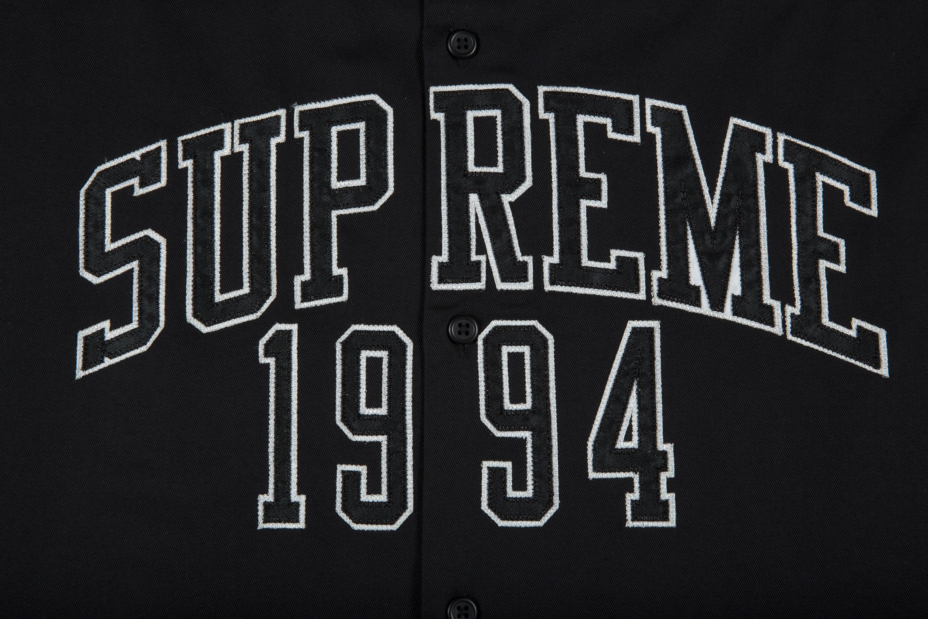 Buy Supreme Arc Logo Short-Sleeve Work Shirt 'Black