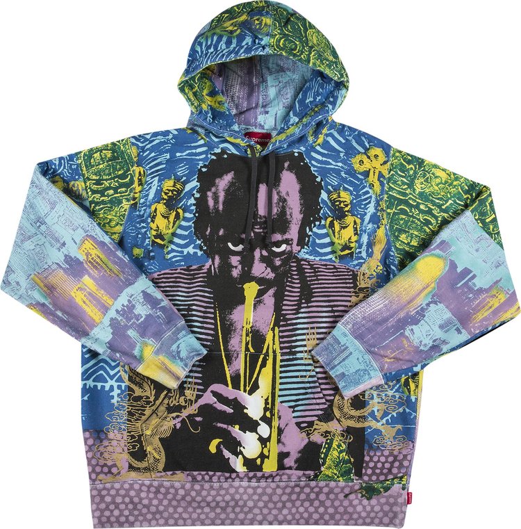 Buy Supreme Miles Davis Hooded Sweatshirt 'Blue' - SS20SW5 BLUE | GOAT