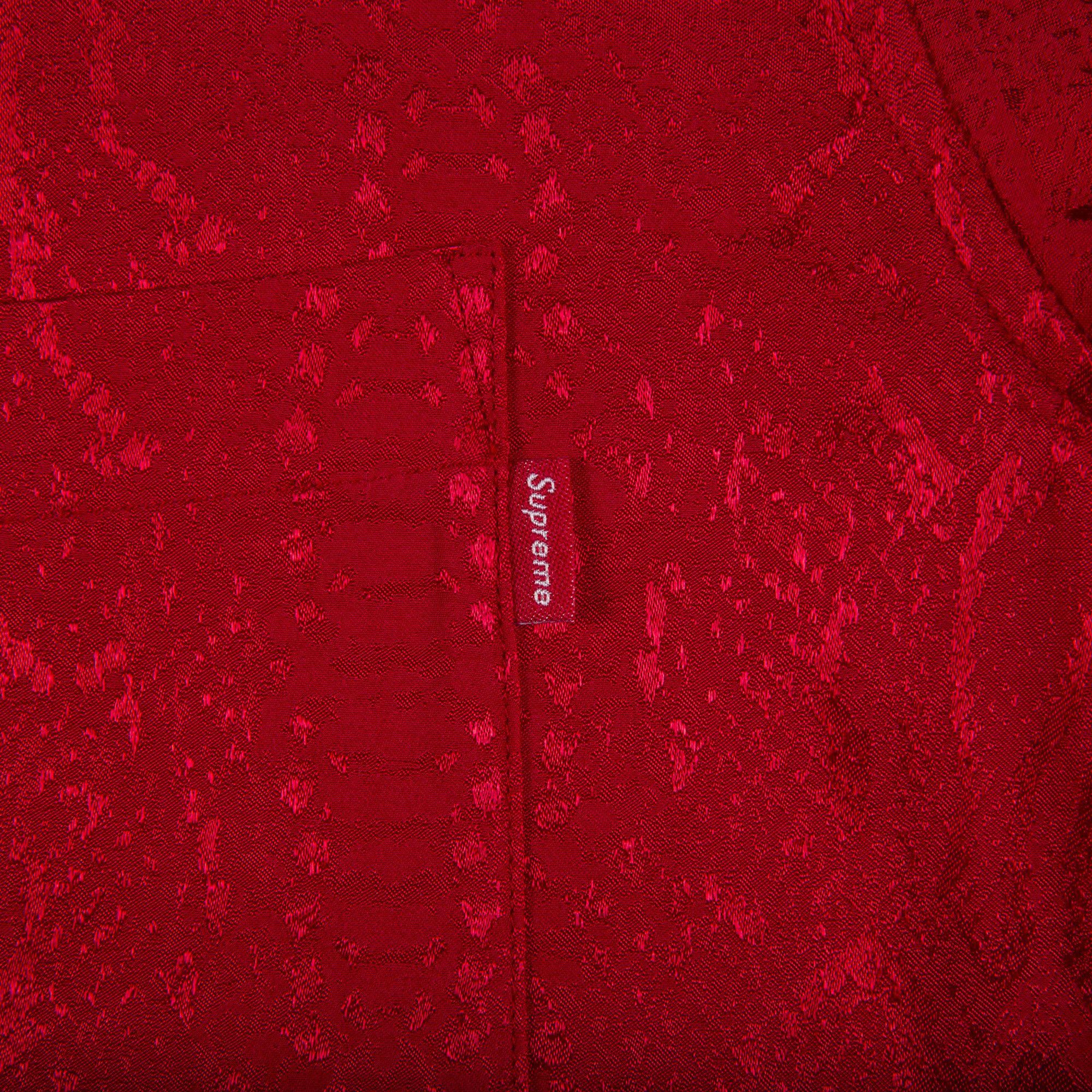 Buy Supreme Snakeskin Jacquard Shirt 'Red' - SS20S33 RED | GOAT