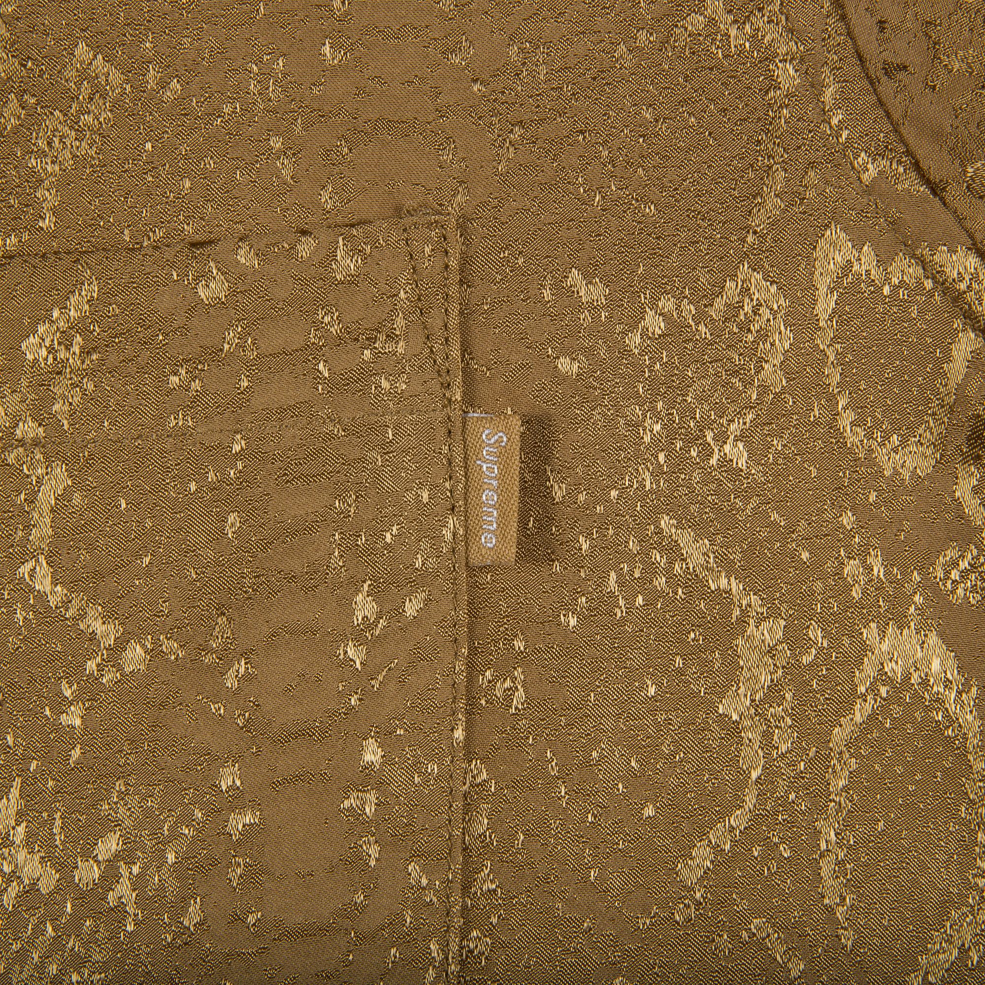 Buy Supreme Snakeskin Jacquard Shirt 'Gold' - SS20S33 GOLD | GOAT