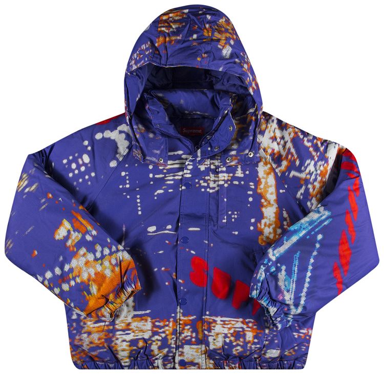 Supreme City Lights Puffy Jacket Purple