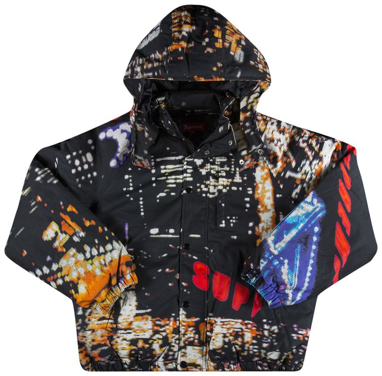 Supreme City Lights Puffy Jacket Black