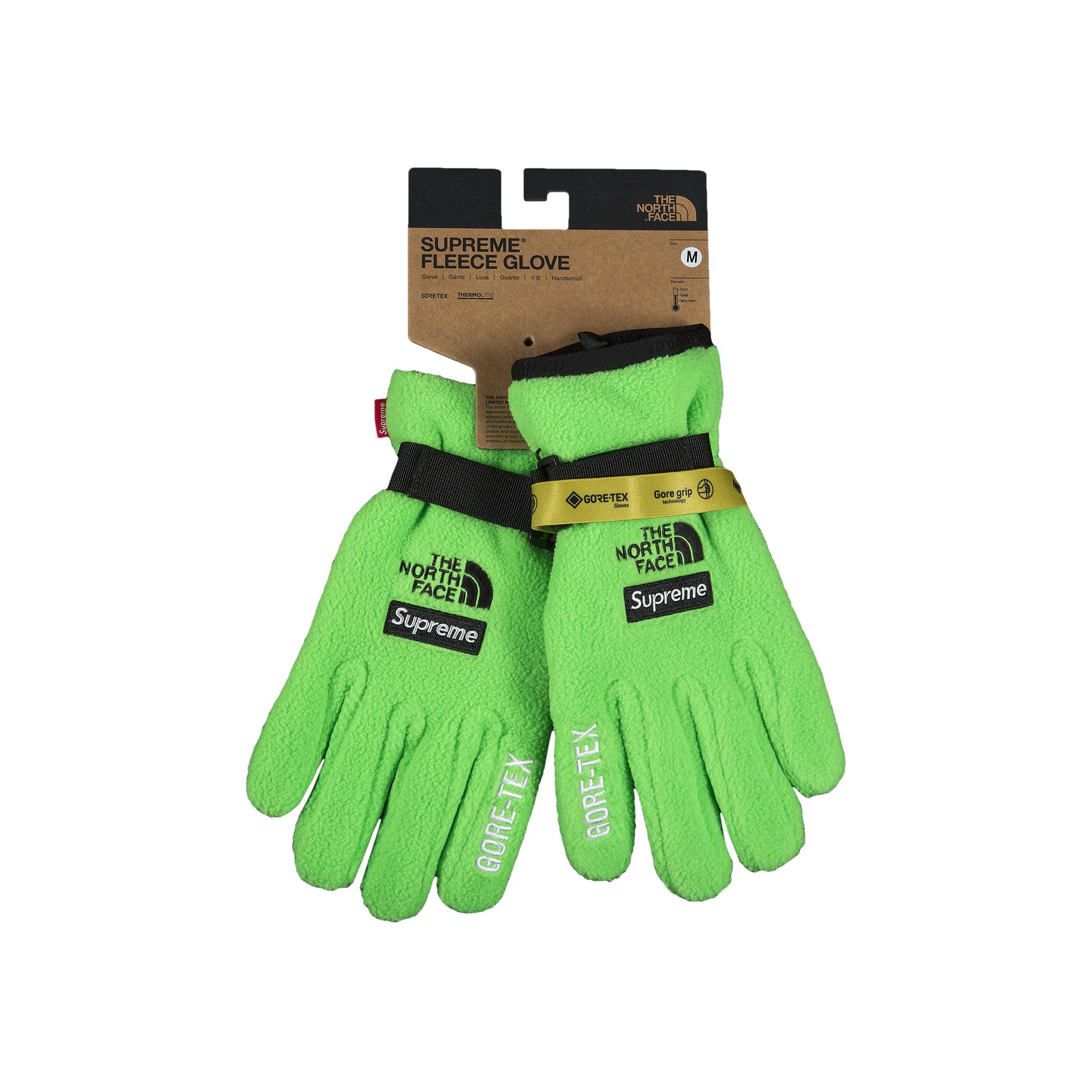 Supreme x The North Face RTG Fleece Glove 'Bright Green' | GOAT