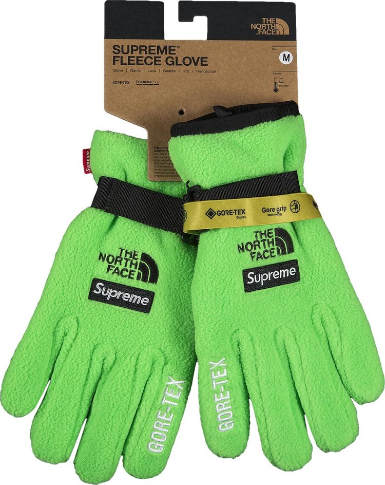Supreme x The North Face RTG Fleece Glove 'Bright Green'