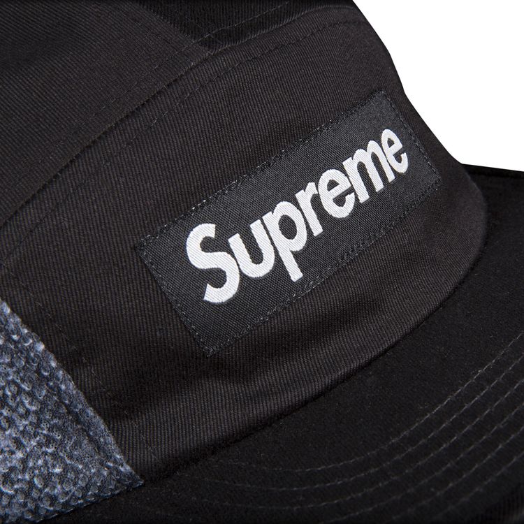 Supreme Snakeskin Mesh Camp Cap Black