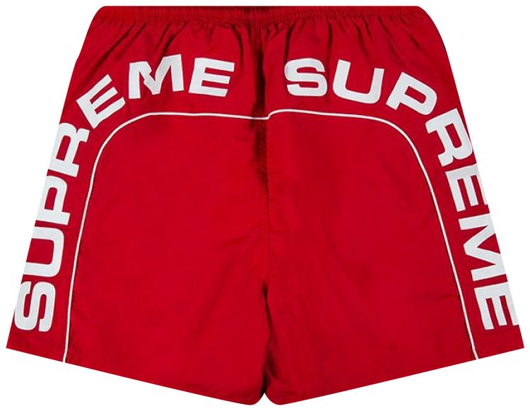 Supreme Arc Logo Water Short Red