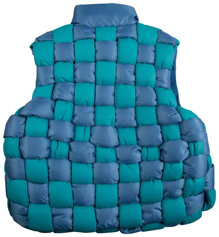 Kapital Rip Stop Nylon Keel Weaving Vest Blue