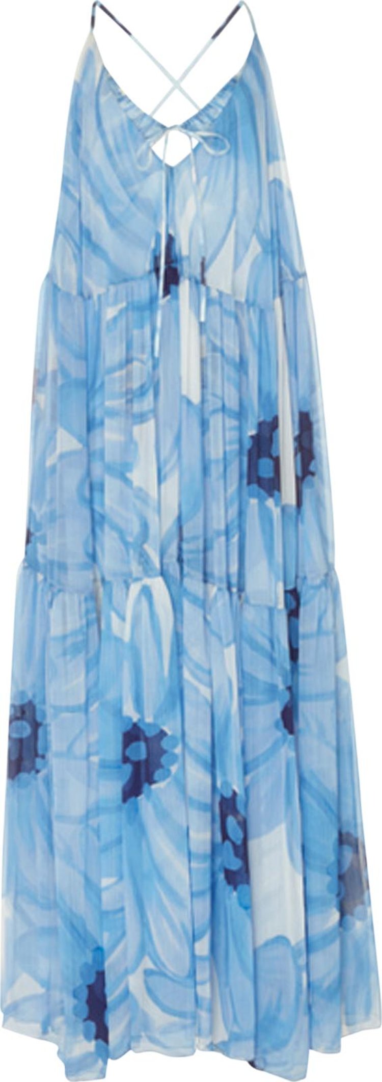 Jacquemus La Robe Mistral Dress 'Blue Flowers'