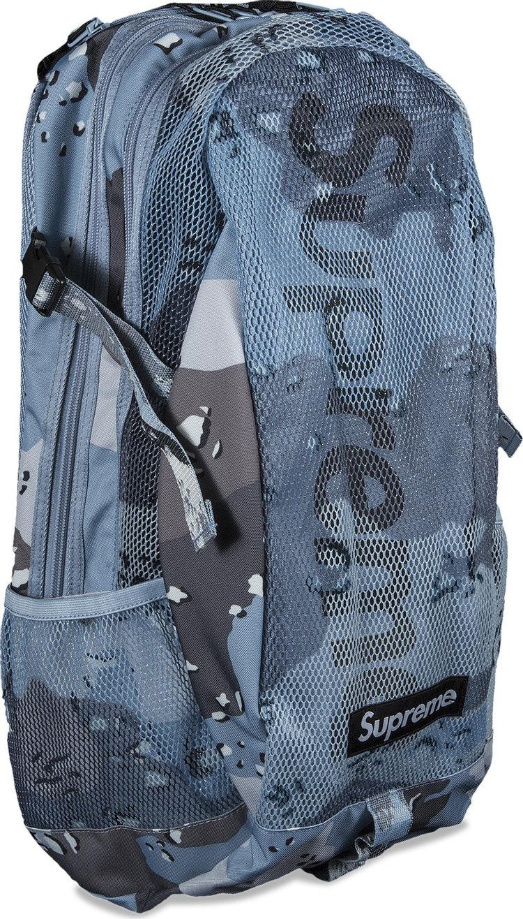 Supreme Backpack 'Blue Chocolate Chip Camo