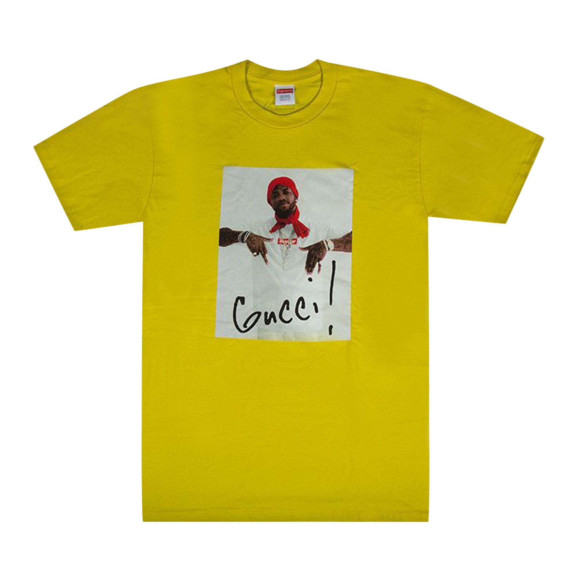 Buy Supreme Gucci Mane Tee 'Yellow' - FW16T27 YELLOW | GOAT