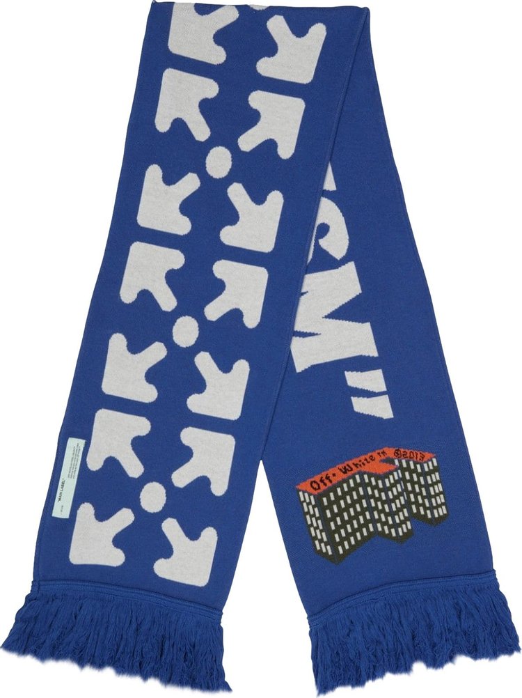 Off-White F Building Scarf 'Blue/White'
