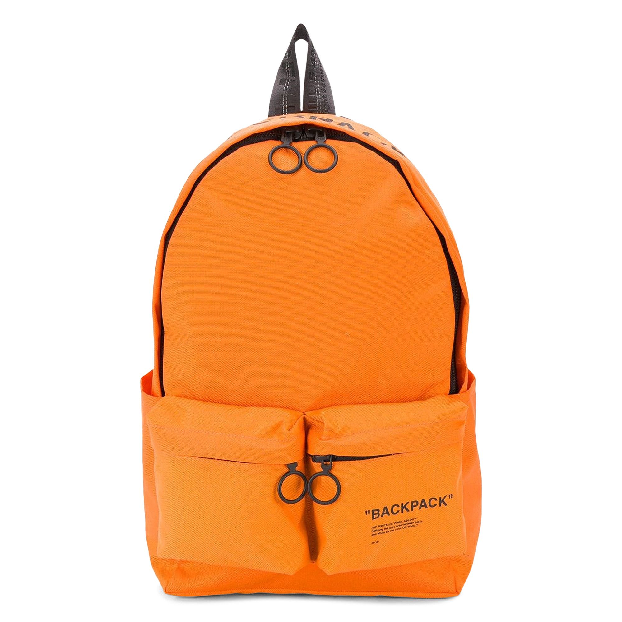 Buy Off White Quote Backpack Orange Black OMNB003R205210381910 GOAT