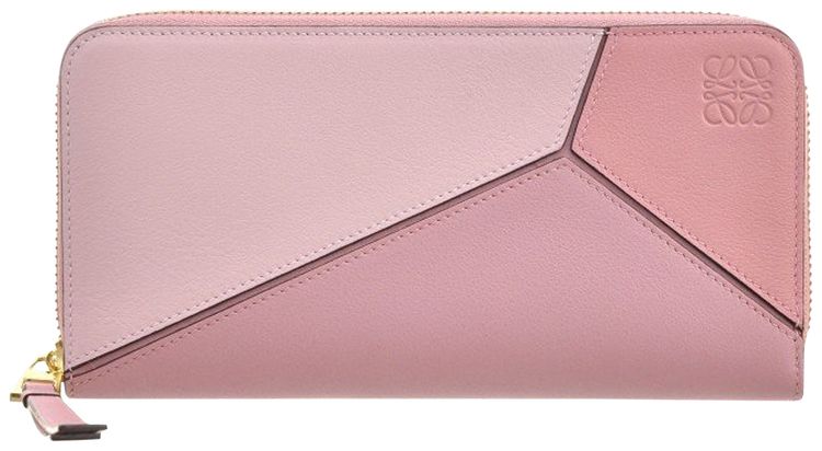 Loewe Puzzle Zip Around Wallet Soft Pink