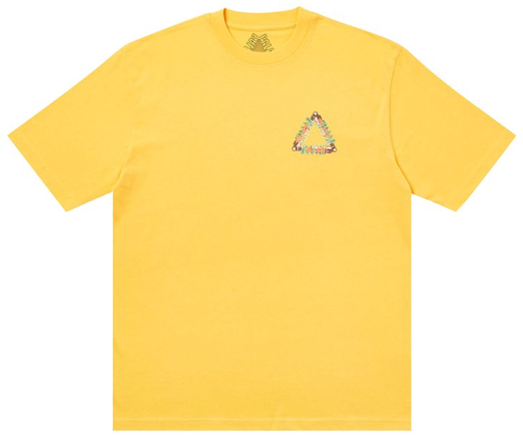 Palace Tri Pumping T Shirt Yellow