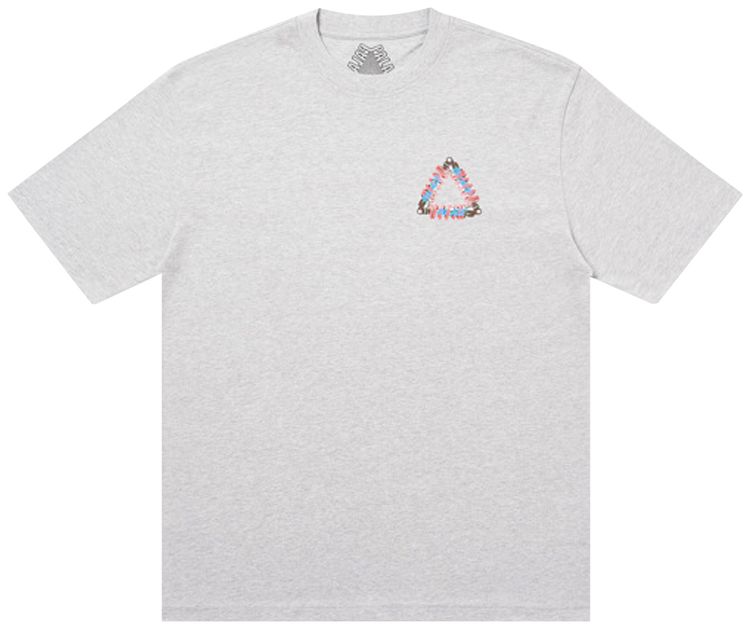 Palace Tri Pumping T Shirt Grey Marl