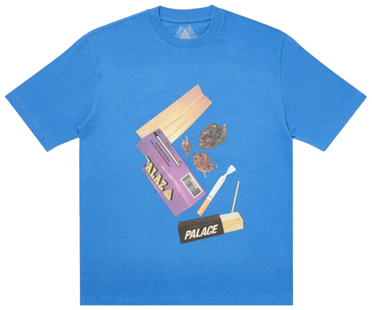 Palace Skin Up Monsieur T Shirt Blue