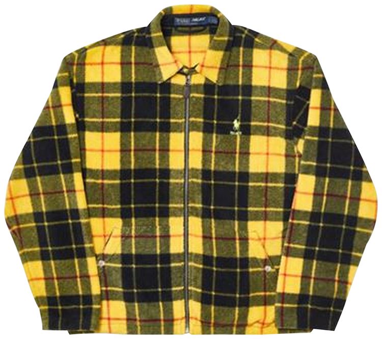Palace x Ralph Lauren Polar Fleece Harrington Jacket Yellow Plaid