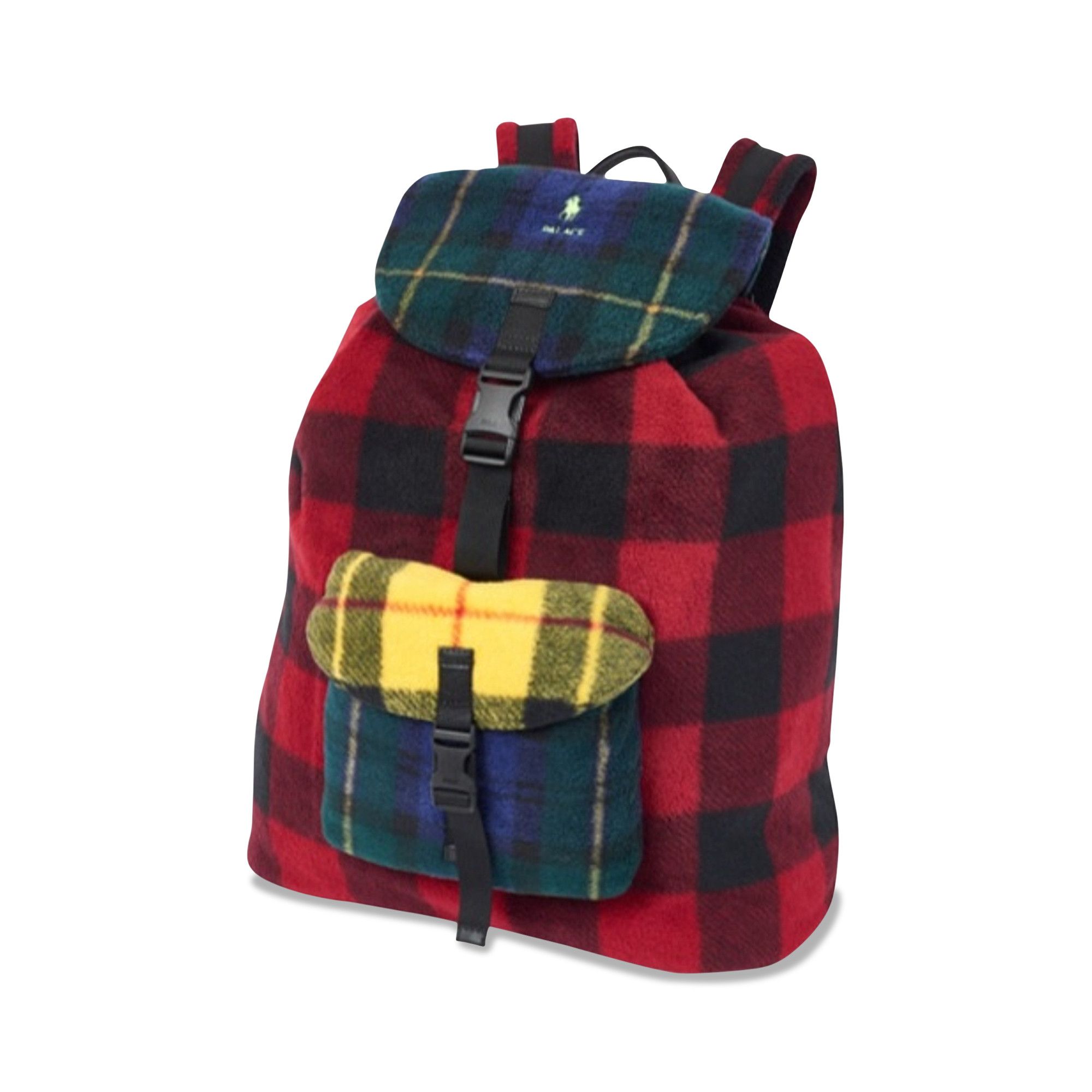 Buy Palace x Ralph Lauren Fleece Backpack Glen Plaid Yellow Buffalo 405420700001 GOAT CA