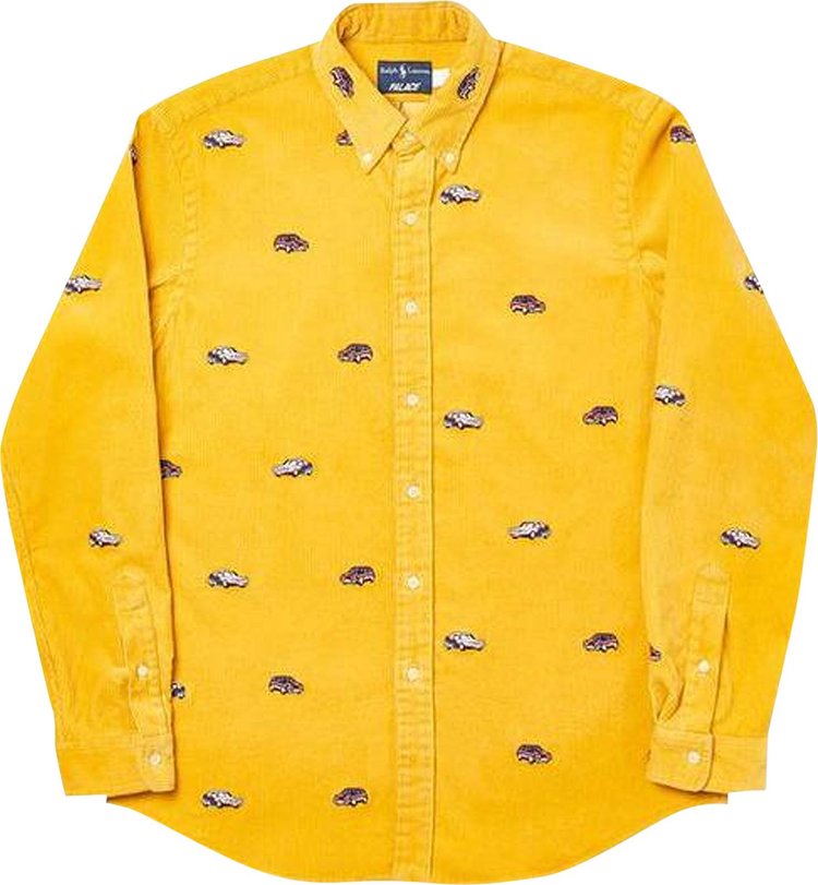 Palace x Ralph Lauren Embroidered Corduroy GTI Shirt Palazzo Yellow